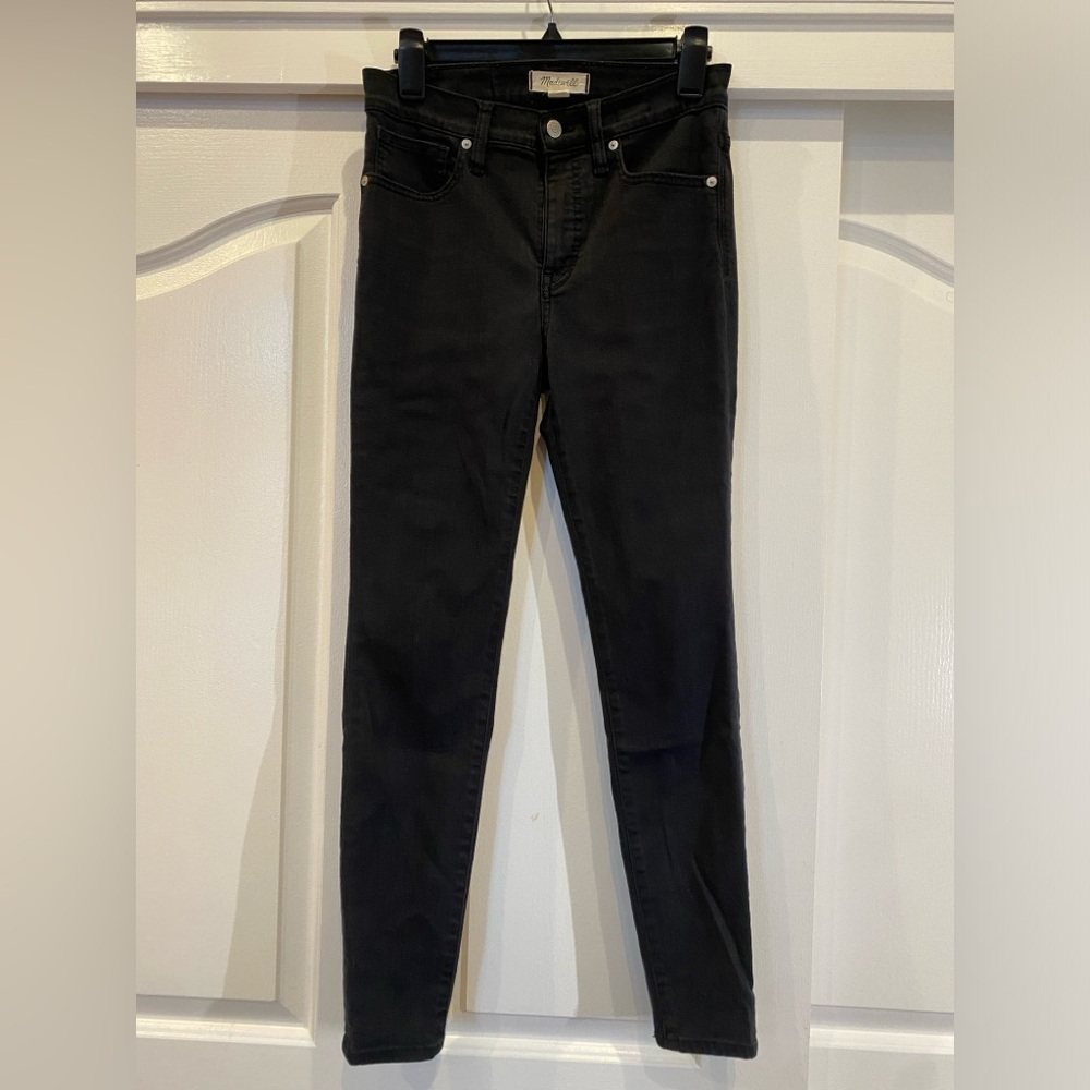 Madewell 9” mid rise skinny jeans black size 27